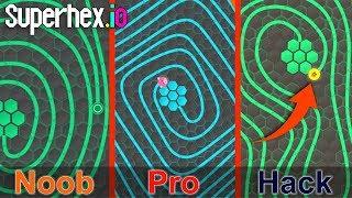 Superhex.io © Noob vs Pro vs Hack in Superhexio Gameplay 