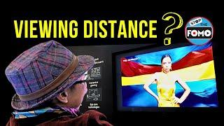 Best TV Viewing Distance: sit closer to your TV?