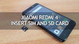 Xiaomi Redmi 4- How to Insert SIM and Micro SD Card