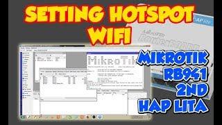 Setting Dasar Mikrotik  RB941-2nD hAP Lite Hotspot Wifi menggunakan User Login