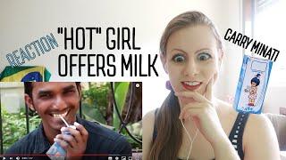 "HOT" GIRL OFFERS MILK Foreigner Reaction | Carry Minati!!