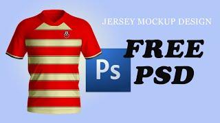 Football Jersey Mockup Design | Photoshop Tutorial | Free PSD