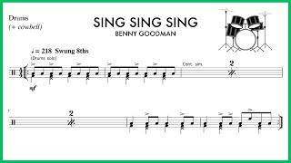 "Sing Sing Sing" - BIG BAND Jazz Drum Chart 