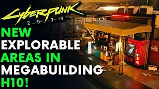 Cyberpunk 2077 - New Explorable Areas In Megabuilding H10! | New Exploration Area Mod