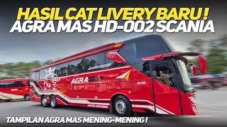 TAMPILAN TERBARU AGRA MAS HD-002‼️ PERAWATAN ISTIMEWA BUS AGRA MAS ERA LIVERY MODEL BARU DIMULAI‼️