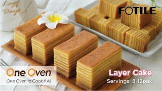 Thousand Layer Cake, Kek Lapis | FOTILE One Oven Combi Oven Recipe