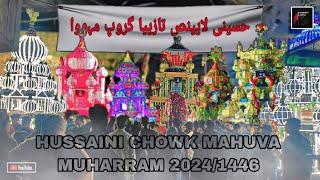 PART= 3 || HUSSAINI CHOWK || HUSSAINI LIONS TAZIYA GROUP MAHUVA || MUHARRAM 2024/1446