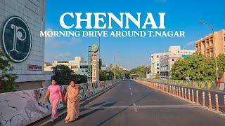 Chennai Morning Drive | Around T.Nagar [4K]