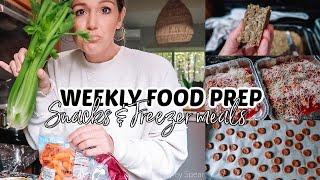 SINGLE MOM FOOD PREP WITH ME FOR THE WEEK| SNACKS & FREEZER MEALS| Tres Chic Mama