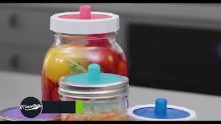 How to Ferment Probiotic Vegetables with Pickle Pipe Automatic Airlocks by Masontops - Video