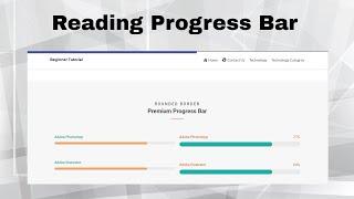 How To Add Reading Progress Bar In WordPress Using Elementor Free Addons | WordPress Tutorials