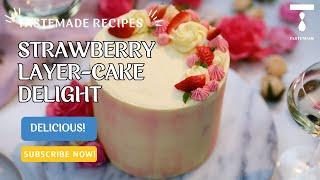 Strawberry Layer Cake Delight: A Luscious & Flavorful Dessert Masterpiece!