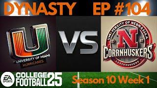 #3 Miami vs Nebraska * Year 10 Week 1