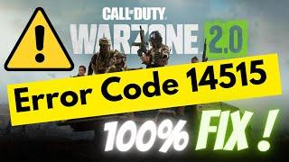 How To Fix #Error Code 14515 in #Modern Warfare 2 & #warzone 2.0 || by borntoplaygames
