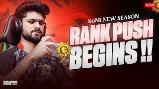 NEW SEASON IS HERE! | RANK PUSH TO CONQUEROR BEGINS! | BGMI LIVE