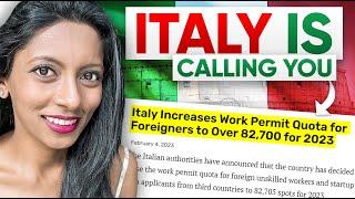 Move to Italy  | 82K+ work visas for foreigners | Nidhi Nagori 