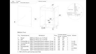 Проектирование мебели под заказ в Базис мебельщик | Нововведение в сборочный чертеж