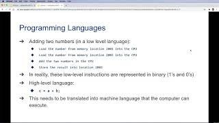 Python Introduction 5: Programming Languages