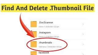 How To Delete Thumbnails Folder | How To Delete Thumbnail Photo How To Delete Thumbnails On Android