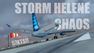 EXTREME Weather Landing | JetBlue A220 Takes on Storm Helene | Infinite Flight Cinematic