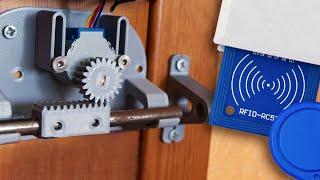 3D Printed RFID Door Lock - Using Arduino Uno and 5V Stepper motor (free .stl files and code)