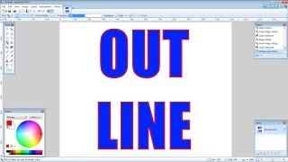 How to Create Outlined Text In Paint.NET (Tutorial)