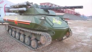 Uran 9 Unmanned Ground Combat Vehicle Live Firing by Rosoboronexport | 720p