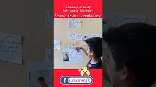 #readingactivity using #fruitsvocabulary #englishasasecondlanguage #englishathome #eslactivities