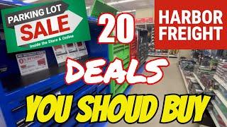 Harbor Freight 20 things to Buy during the Parking lot Sale in March