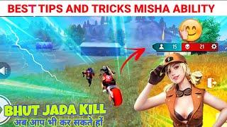 Misha Character Is The Best|| How To Use Misha ability Full Details|| Power of Misha Free Fire ||