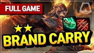 BRAND CARRY (Ocean + Mage + Inferno) - Teamfight Tactics Full Game | TFT