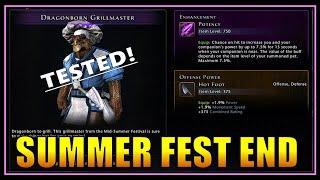 Last Chance Venders (spend petals) Testing the Grillmaster Companion! - Neverwinter