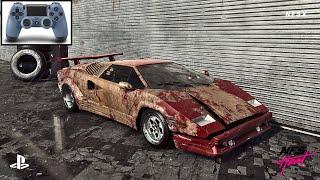 NFS Heat - Rebuilding an Abandoned Lamborghini Countach | PS4 GAMEPLAY