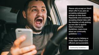 Uber Driver Breaking The Terms Of Service Not Doing UberX Share Rides!