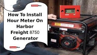 How To Install Hour Meter On Harbor Freight 8780 Generator.