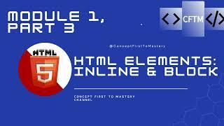 Build a Simple Portfolio: HTML Elements Explained - Inline vs Block!