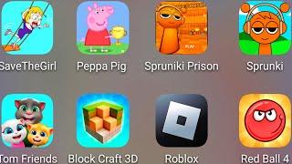 Save The Girl,Incredibox Sprunki,Sprunki Prison,Peppa Pig Sports Day,Tom Friends,Block Craft,Roblox.