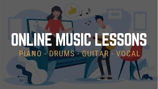 Online Music Lessons - Learn How To Play Piano, Guitar, Piano, Drums, Singing & More!