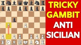 Powerful Chess Opening Against the Sicilian Defense | Tricky Wing Gambit