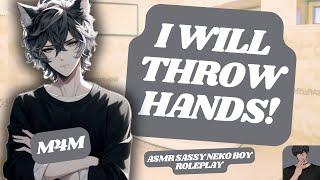 [ASMR RP] Trying to Give Your Bratty Neko Boyfriend a Bath!? [M4M] [ARGUMENT] [TEASING] [TSUNDERE]