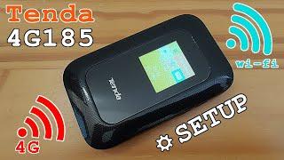 Tenda 4G185 mobile 4G router Wi-Fi • Unboxing, installation, configuration and test