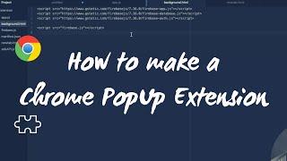 How to make a Chrome Popup Extension - Connect to a content script or background page.