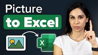 Import Data from a Picture into Excel Desktop | Convert Image to Data