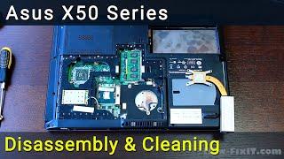 Asus X50 Disassembly, Fan Cleaning, and Thermal Paste Replacement Guide