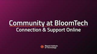 Community at BloomTech: Connection at our Online Coding School