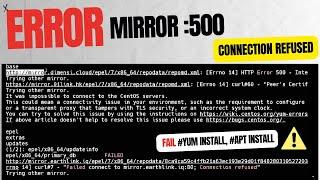 Solving Error 500 in CentOS: Yum Install Mirror Error | Linux Troubleshooting in Hindi #error