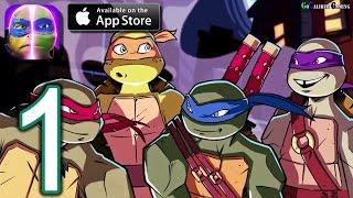 Teenage Mutant Ninja Turtles Legends iOS Walkthrough - Gameplay Part 1 - Chapter 1