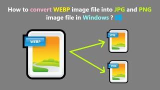 How to convert WEBP image file into JPG and PNG image file in Windows ?