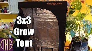 How Hard Can It Be?? Spider Farmer 3'x3' Grow Tent Unboxing And Setup