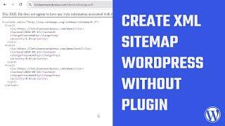 Create a sitemap using custom code #WordPress